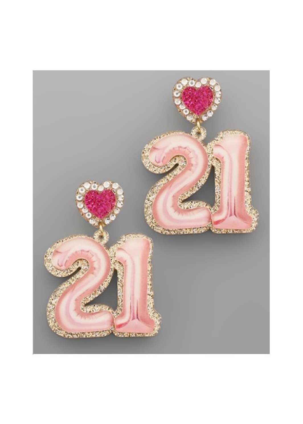 21st Birthday Balloon Earrings