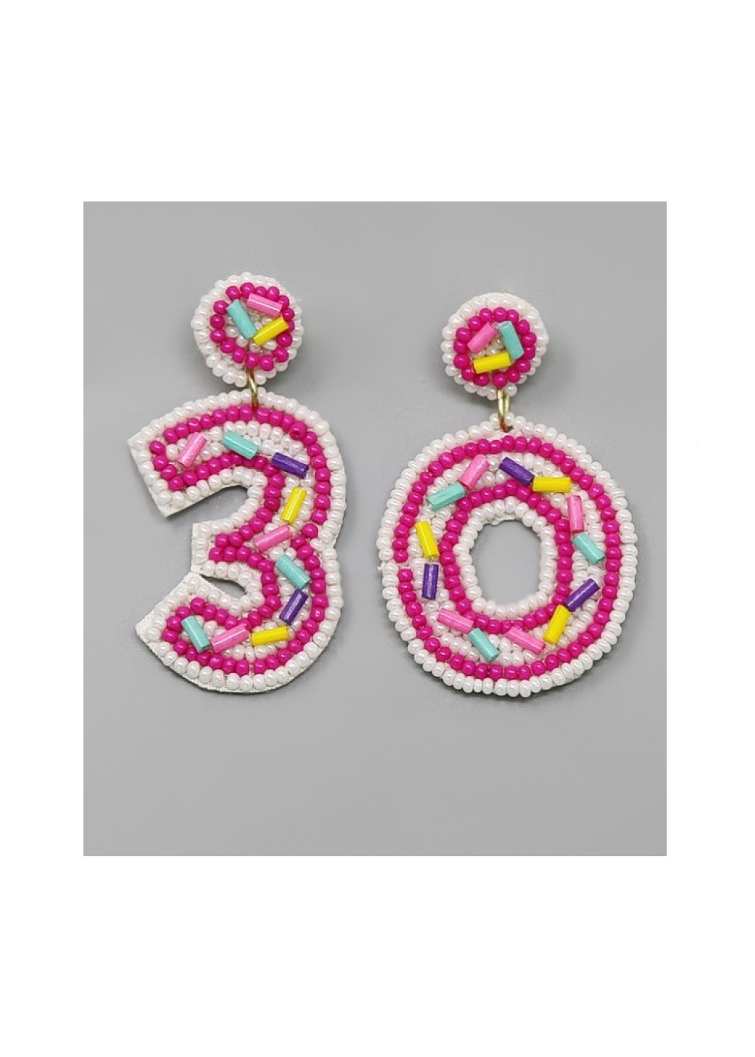 Sprinkle 30th Birthday Earrings